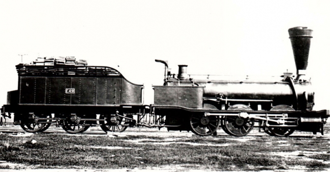 Товарно-пассажирский паровоз серии Г построен в 1860 – 1865 гг. в Англии для Петербургско-Варшавской ж.д. 1862 год