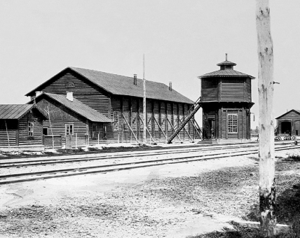 Паровозное депо на станции  Брест. 1871 год