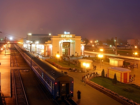 Вокзал станции Орша. Фото Андрея Вашкова.