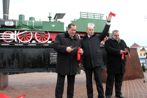 Экскурсионно-культурное мероприятие на участке Гродно-Поречье, посвященное 150-летию Белорусской железной дороги, 27 декабря 2012 года, станци