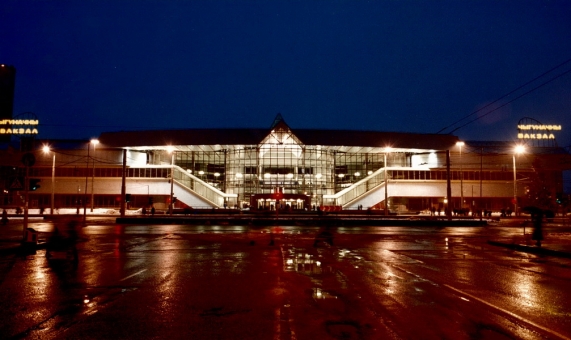 Новое здание вокзала станции Минск-Пассажирский, 30 декабря 2000 года